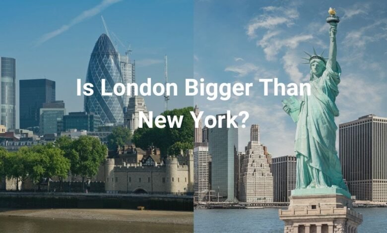 is london bigger than new york